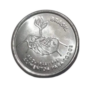 Moeda 10 Centavos 1995 FAO Flor de cunho