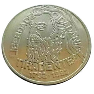 Moeda Brasil 5000 Cruzeiros 1992 - Tiradentes