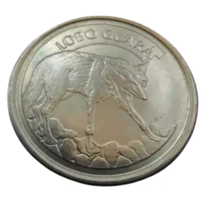 Moeda Brasil 100 Cruzeiros Reais 1993 Lobo Guará